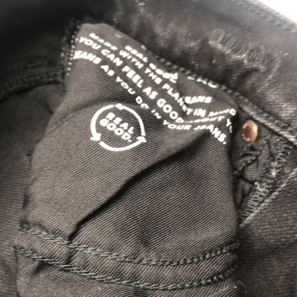 LIKE NEW MENS DISTRESS BLACKWASH SKINNY JEANS 26x28 ⭐️ - Picture 10 of 15